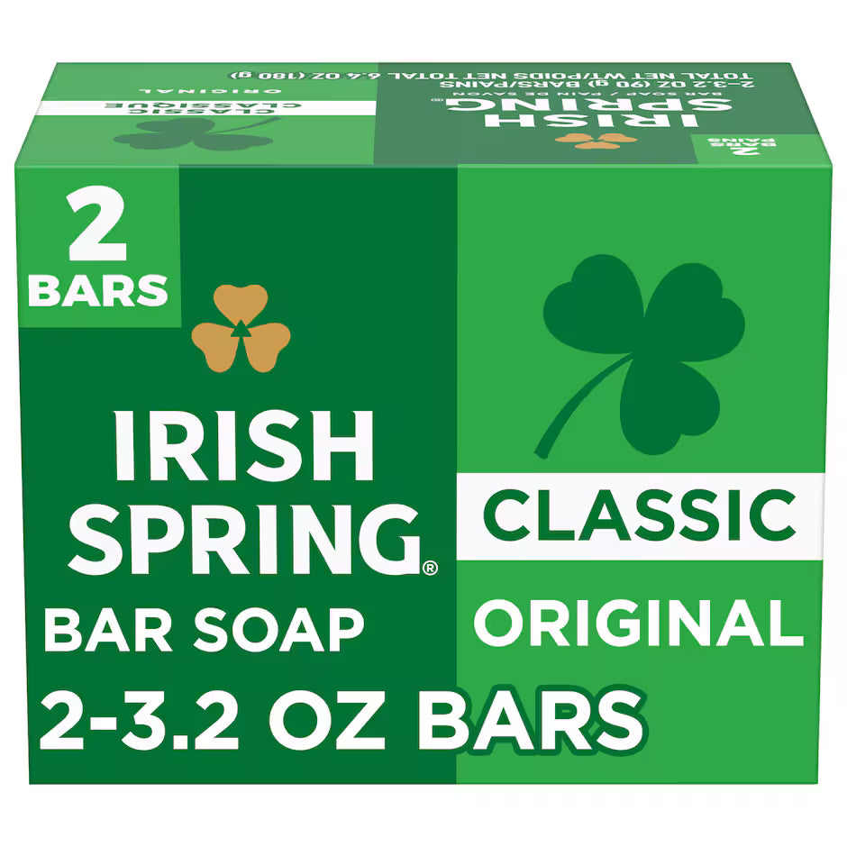 Jabon Irish Spring Original  3.2 Oz. (2 Pk.)