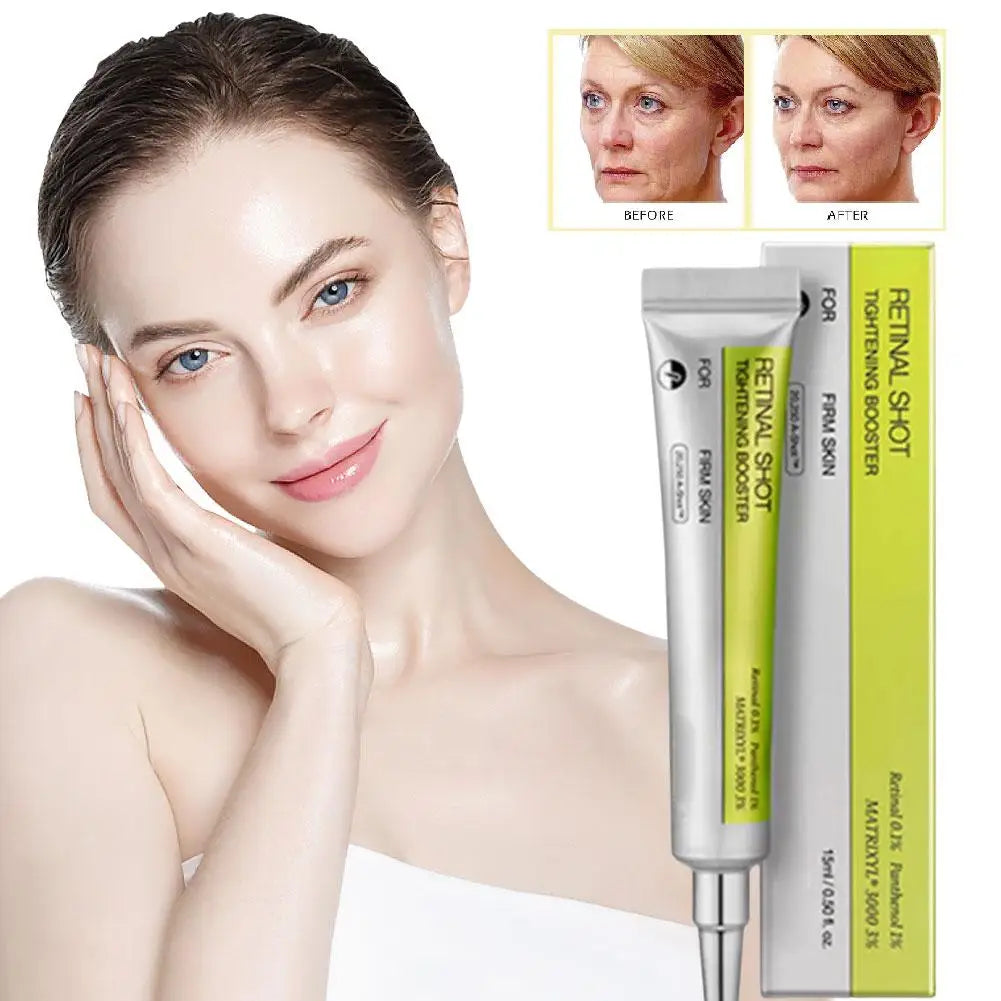 Sérum y esencia para el contorno de ojos con retinol: hidratación duradera, suaviza ojeras y arrugas, fórmula suave y no irritante.