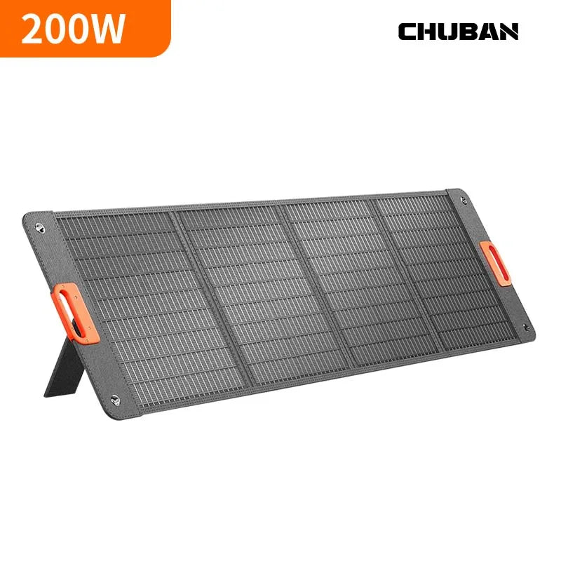 Panel solar plegable de 200 W portátil, para carga de Ecoflow u otros generadores de energía.