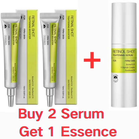 Sérum y esencia para el contorno de ojos con retinol: hidratación duradera, suaviza ojeras y arrugas, fórmula suave y no irritante.