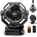 Ventilador recargable con batería de 20.000 mAh, luz LED de 4 niveles y 8 velocidades; ventilador portátil de mesa.