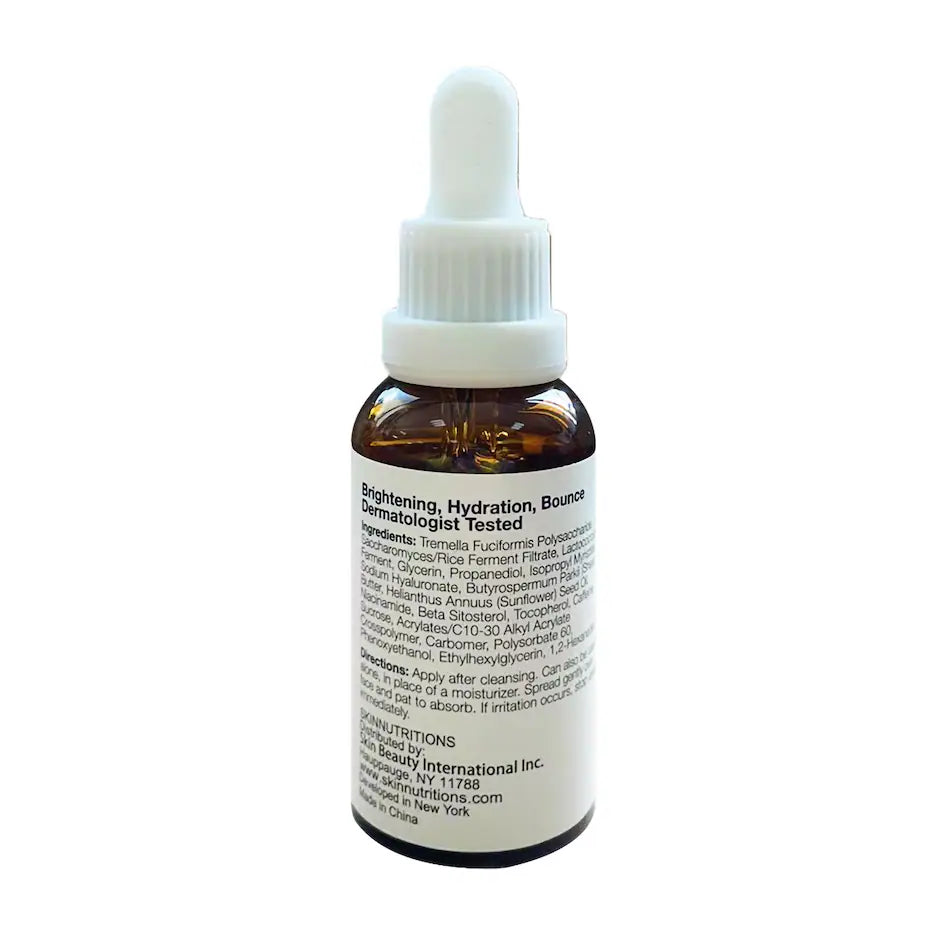 Sérum potenciador nocturno Skin Nutrition con ácido hialurónico y fermento de arroz.